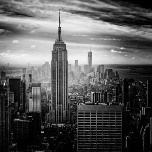 Black White Empire State Building