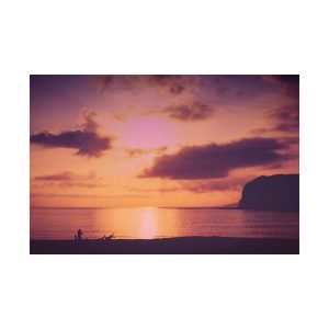 Pink Ocean Sunset wall art