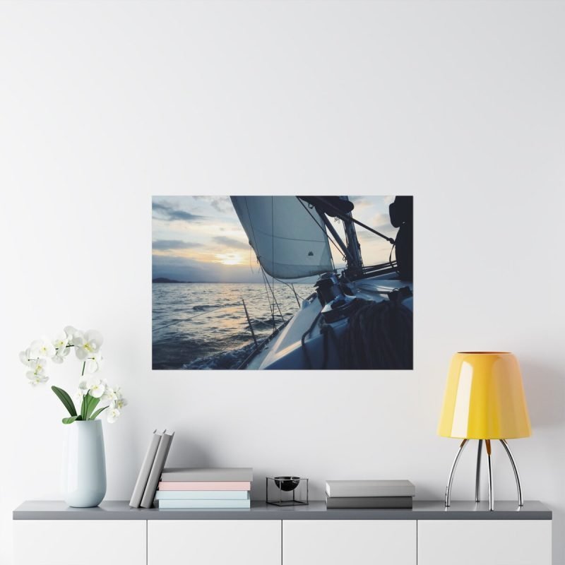 sailing boat wall poster