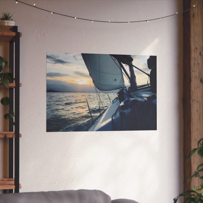 sailing boat wall print