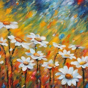 Abstract Daisy Field