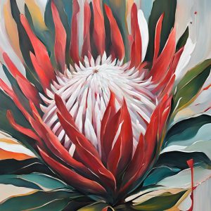 Abstract Protea Paintings