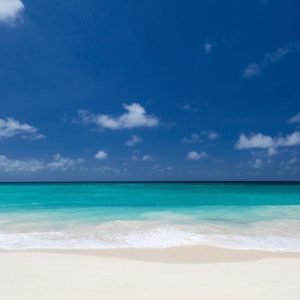 Aesthetic Blue Sky White Sandy Beach
