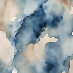 Blue and Beige Abstract Painting