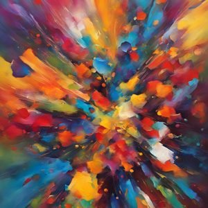 Bright Colors Abstract Painting