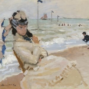 Camille on the Beach in Trouville