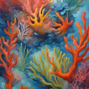 Colorful Coral Reef Abstract