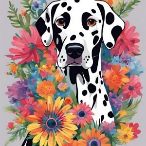 Dalmatian Dog Art Painting