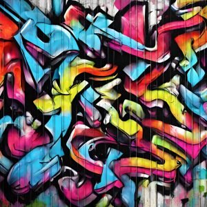 Digital Graffiti Garage Wall