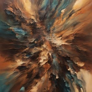 Earth Tone Abstract Painting