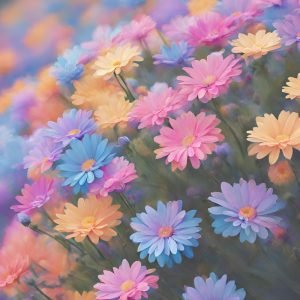 Gerbera Daisy Pink Purple Print