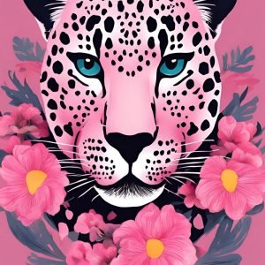 Leopard Face White Pink Flowers