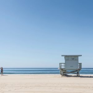 Lifeguard Stand in Tranquil Beach