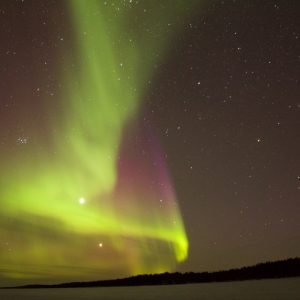 Light Green Purple Aurora Borealis