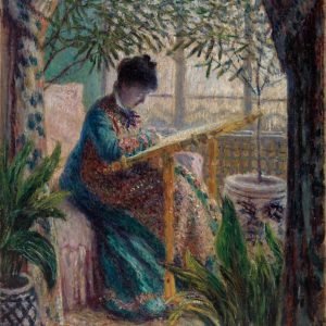 Madame Monet Embroidering
