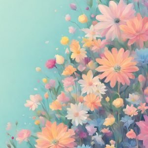 Meadow Flowers Pastel Colors