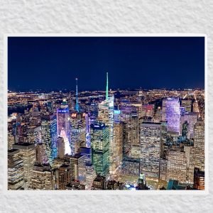 New York City Skyline at Night poster