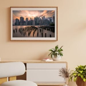 New York City Sunset from the Hudson River Poster