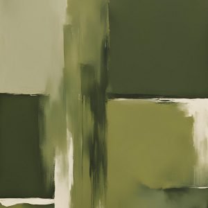 Olive Green Abstract Painting