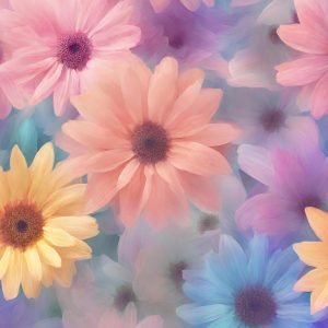 Pastel Floral Digital Painting
