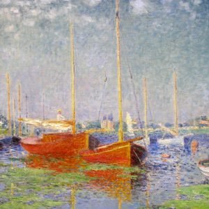 Red Boats at Argenteuil Claude Monet