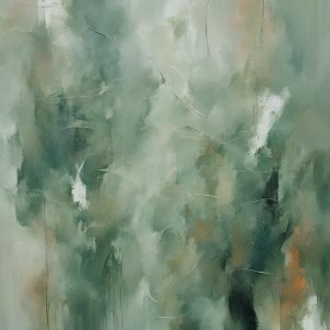 Sage Green Abstract Painting