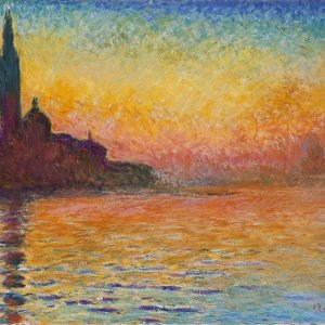 San Giorgio Maggiore at Dusk By Claude Monet
