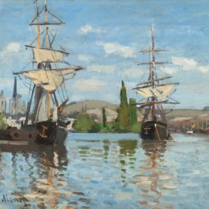 Ships Riding on the Seine at Rouen