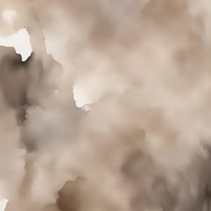Taupe Abstract Watercolor Painting