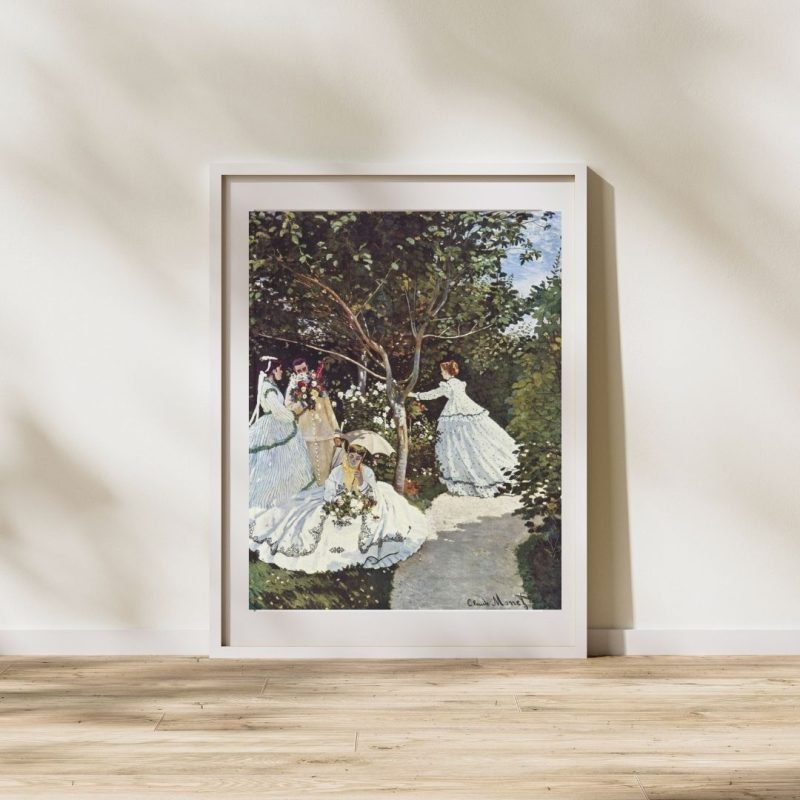 Women in the Garden Claude Monet Poster Print