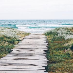 Wooden Path To Ocean Beach