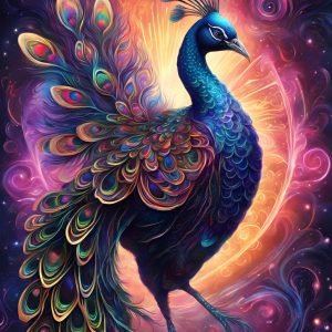 Beautiful Peacock Fantasy Painting