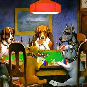 Cassius Coolidge Dogs Playing Poker