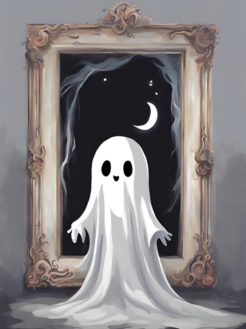 Cute Ghost Painting