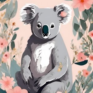 Cute Koala Bear Painting
