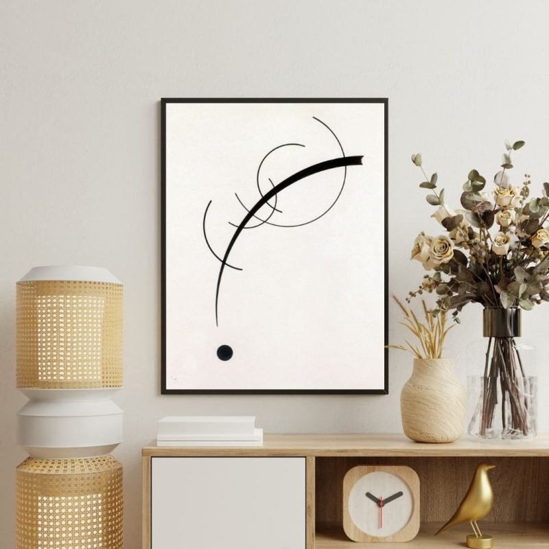Free Curve to the Point by Kandinsky Canvas