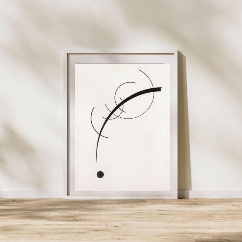 Free Curve to the Point by Kandinsky Poster