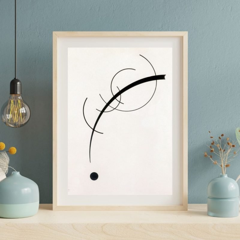 Free Curve to the Point by Kandinsky Wall Art