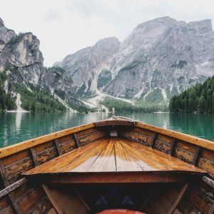 Lake Lago di Braies from Boat