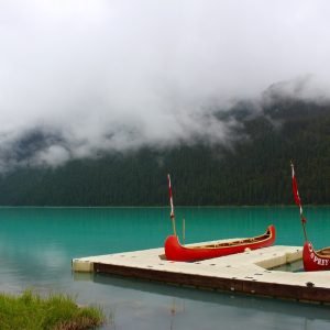Lake Louise and Canoe boats