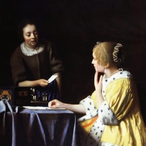 Mistress and Maid Johannes Vermeer