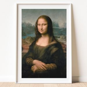 Mona Lisa la Gioconda White Framed Art Print
