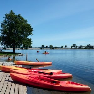 Red Canoes at Lake Monona