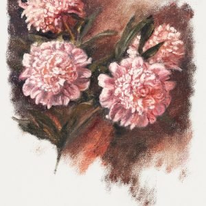 Red Peonies by Samuel Colman