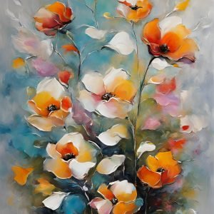 Spring Flower Painting Abstract Flower Paintings Contemporary Floral Painting