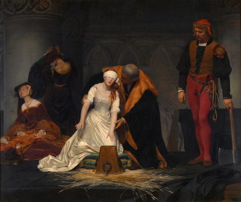 The Execution of Lady Jane Grey Painting Paul Delaroche