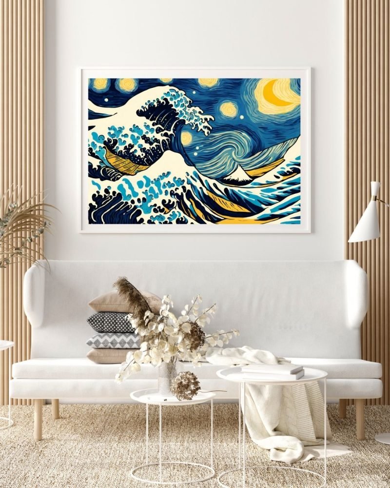 The Great Wave off Kanagawa Starry Night - Image 2