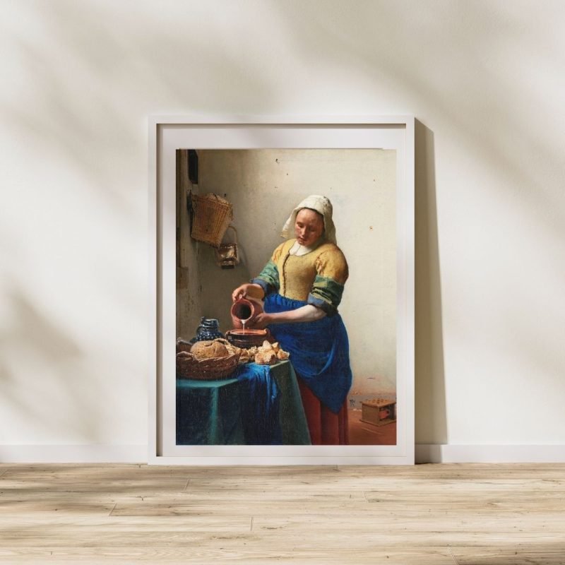 The Milkmaid by Johannes Vermeer Poster