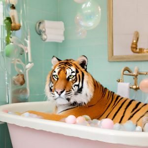Tiger in Bathtub