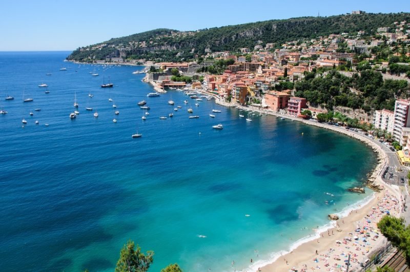 Villefranche sur Mer Coastal View